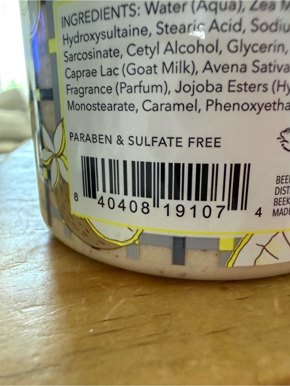 Beekman 1802 Coconut Cream Milk Scrub — Cream and Gold Label - Picture 6 of 8